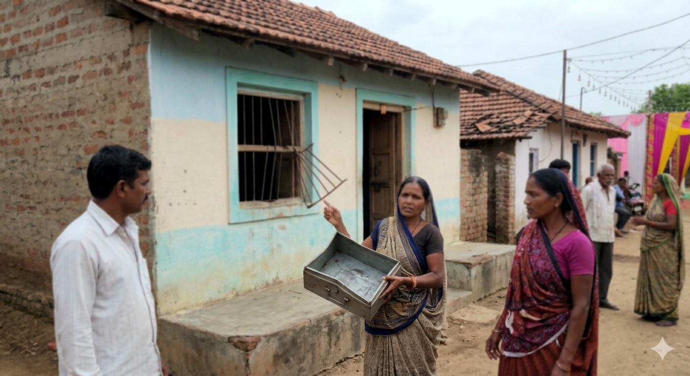 સોનગઢના હીરાવાડી ગામે લગ્ન પ્રસંગ દરમિયાન તસ્કરોનો આતંક: ત્રણ ઘરોને નિશાન બનાવી રૂ.30,500ની ચોરી